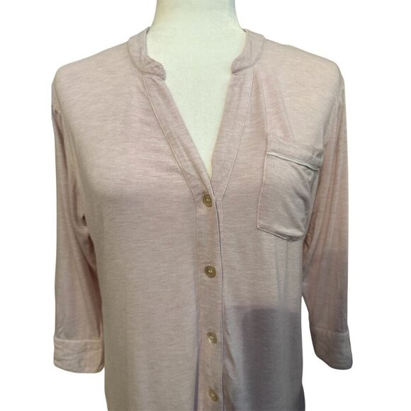 UGG Pink Button-Up Pajama Top - Picture 2 of 16